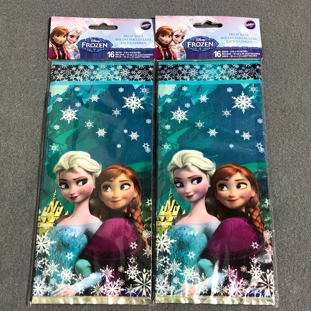 Wilton Disney FROZEN Treat Bags Party Bags Elsa Anna Olaf Lot of 2
